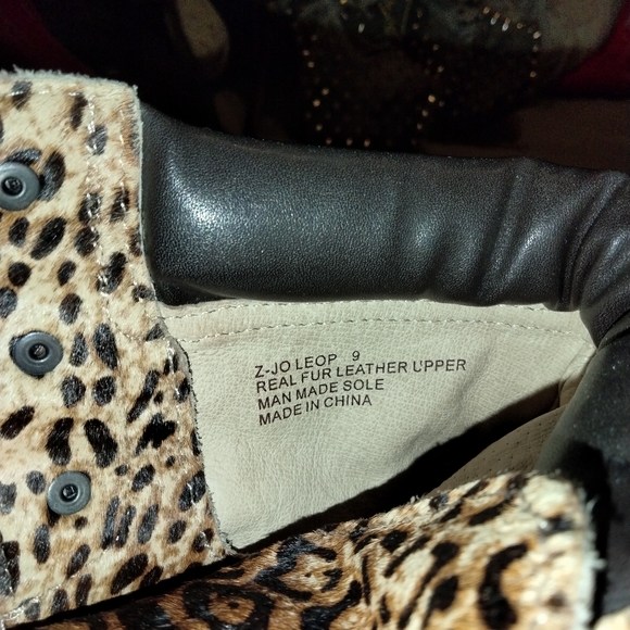 Zigi girl leather leopard boots.🔥🔥 - Picture 3 of 6